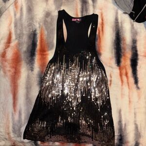 Say What? Black Sleeveless Top